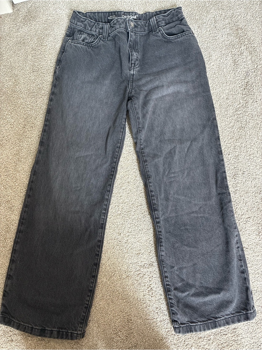 Cat & Jack Black Straight-Leg Kids Jeans